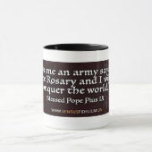 カトリック教聖ロザリオ法王宗教引用文 マグカップ (中央)