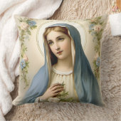 カトリック教賛美聖マリーフローラ クッション (ブランケット)