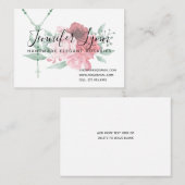 カトリック数珠バラ宗教フローラ 名刺 (正面/裏面)