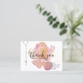 カトリック数珠バラ感謝のフローラ 名刺 (スタンド正面)