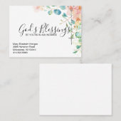 カトリック数珠ユーカリの宗教フローラ 名刺 (正面/裏面)