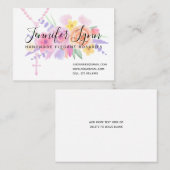 カトリック数珠水彩宗教フローラ 名刺 (正面/裏面)