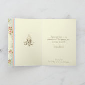 カトリック新生児孫の祖父母 カード (内部)