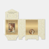 カトリック新郎新婦Mary St. Joseph金ゴールドレース フェイバーボックス (折り畳みなし)