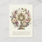 カトリック正チャーリスティック宿主聖なる書物、 経典祈りの言葉 コーリングカード (正面)