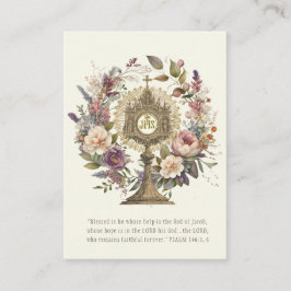 カトリック正チャーリスティック宿主聖なる書物、 経典祈りの言葉 コーリングカード