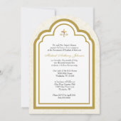 カトリック洗礼フローラマリアとイエス招待状 招待状 (正面)