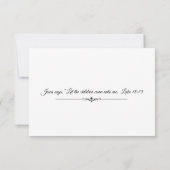 カトリック洗礼招待状 招待状 (裏面)