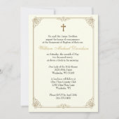 カトリック洗礼《キリスト教》洗礼式や命名式マリアとイエス 招待状 (正面)