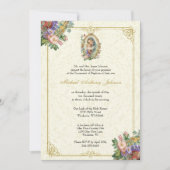 カトリック洗礼《キリスト教》洗礼式や命名式賛美マザーイエス 招待状 (正面)