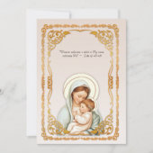 カトリック洗礼《キリスト教》洗礼式や命名式賛美マザーイエス 招待状 (正面)