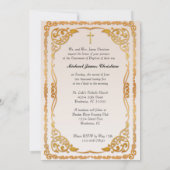 カトリック洗礼《キリスト教》洗礼式や命名式賛美マザーイエス 招待状 (裏面)