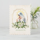 カトリック洗礼《キリスト教》洗礼式や命名式賛美マザーイエス 招待状 (スタンド正面)