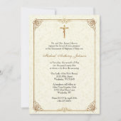 カトリック洗礼《キリスト教》洗礼式や命名式賛美マザーイエス 招待状 (正面)