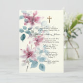 カトリック洗礼《キリスト教》洗礼式や命名式賛美マザーイエス 招待状 (スタンド正面)