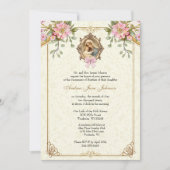 カトリック洗礼《キリスト教》洗礼式や命名式賛美マザーイエス 招待状 (正面)