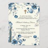 カトリック洗礼《キリスト教》洗礼式や命名式賛美マザーイエス 招待状 (正面/裏面)