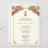 カトリック洗礼《キリスト教》洗礼式や命名式賛美マザーイエス 招待状 (正面)