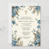 カトリック洗礼《キリスト教》洗礼式や命名式賛美マザーイエス 招待状 (正面)