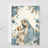 カトリック洗礼《キリスト教》洗礼式や命名式賛美マザーイエス 招待状 (裏面)