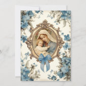 カトリック洗礼《キリスト教》洗礼式や命名式賛美マザーイエス 招待状 (裏面)