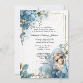 カトリック洗礼《キリスト教》洗礼式や命名式賛美マザーイエス 招待状 (正面)