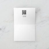 カトリック洗礼 子供 現代 簡潔 QR 最小 サンキューカード (内部)