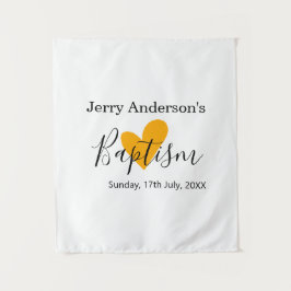 カトリック洗礼 子供 現代 簡潔 QR 最小 タペストリー