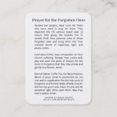 カトリック祈りの言葉イエズラムクロス宗教 名刺 (裏面)