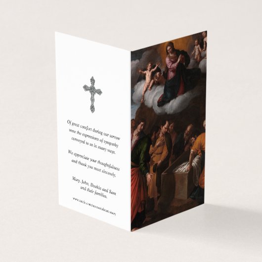 カトリック祈りの言葉カードのメアリー就任 (外部)