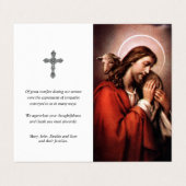 カトリック祈りの言葉カード | イエスグッドシェパード4 名刺 (外部フラット)