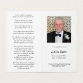 カトリック祈りの言葉カード | セントジャスティン殉教者 (内部フラット)