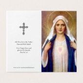 カトリック祈りの言葉カード | マザーメアリー1 (外部フラット)