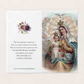 カトリック祈りの言葉カード | メアリーは泣かない (外部フラット)