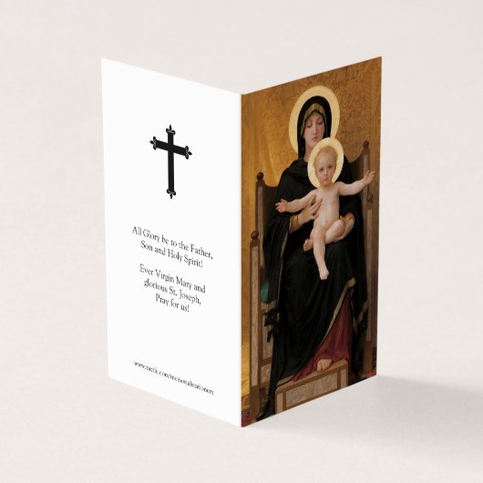 カトリック祈りの言葉カード | ヴァージンと子 (外部)