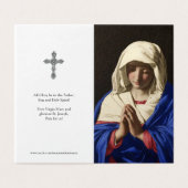 カトリック祈りの言葉カード|ヴァージンイン祈りの言葉 (外部フラット)