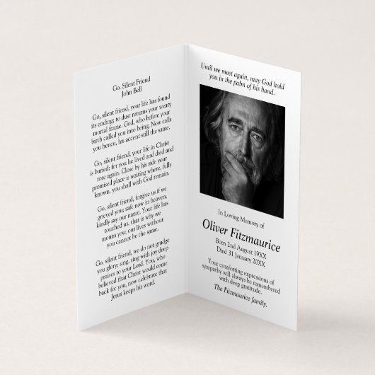 カトリック祈りの言葉カード | 天使の腕010 名刺 (内部)