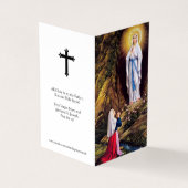 カトリック祈りの言葉カード | 我々のレディルルド1 名刺 (外部)