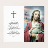 カトリック祈りの言葉カード | 神の子羊 名刺 (外部フラット)