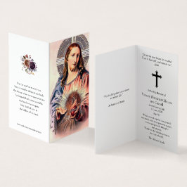 カトリック祈りの言葉カード | 聖なるハートイエス2