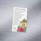 カトリック祈りの言葉モーニングオファリングヴァージンメアリーイエス マグネット名刺 (インサイチュ)