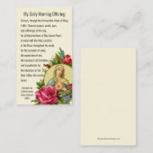 カトリック祈りの言葉モーニングオファリングヴァージンメアリーイエス 名刺 (正面/裏面)