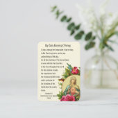 カトリック祈りの言葉モーニングオファリングヴァージンメアリーイエス 名刺 (スタンド正面)