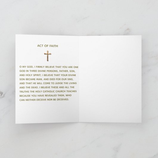 カトリック祈りの言葉法信仰聖なる書物、 経典引用文 カード (内部)