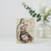 カトリック祈りの言葉聖顔聖テルセ宗教 プレイスカード (スタンド正面)