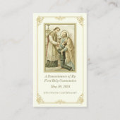 カトリック第一聖体記念祈りの言葉カード プレイスカード (正面)