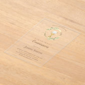 カトリック第一聖体金ゴールド離れ団 アクリル招待状 (レイダウン)