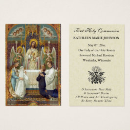 カトリック第一聖餐式カード