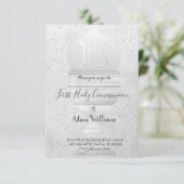 カトリック第一聖餐式グレーデザイン 招待状 (スタンド正面)