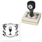 カトリック第一聖餐式ヴィンテージ ラバースタンプ (押印)